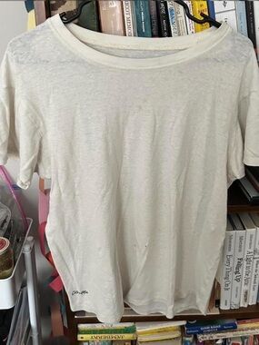 Cream Hemp Short-Sleeve Tee